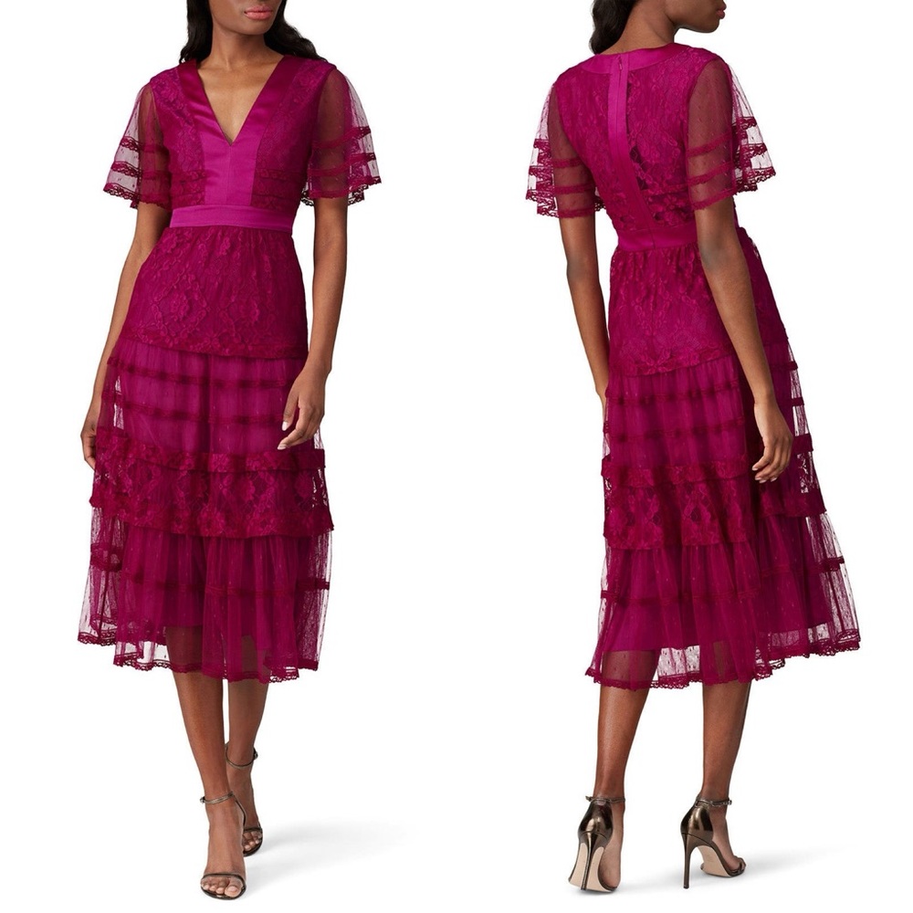 Temperley London Magenta Midi Dress - Picture 9 of 9